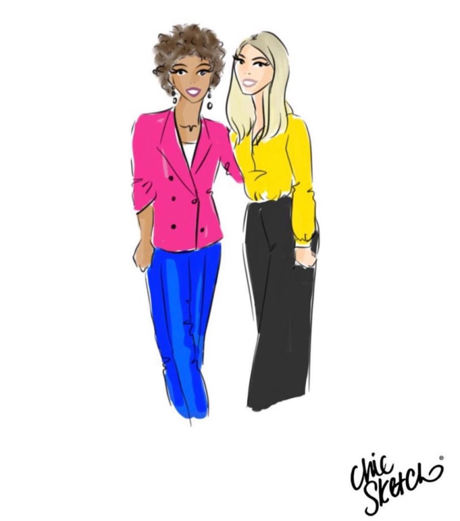 Cynthia Andrew and Shannon Truax Chic Sketch